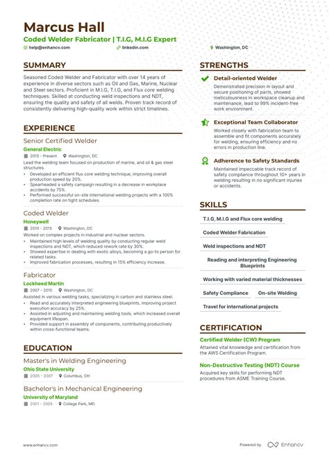 welder and fabricator resume for pre engineered metal manufacturer|welder fabricator resume examples.